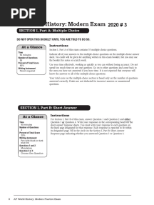 AP World History_ Modern 2020 Practice Exam and Notes #3