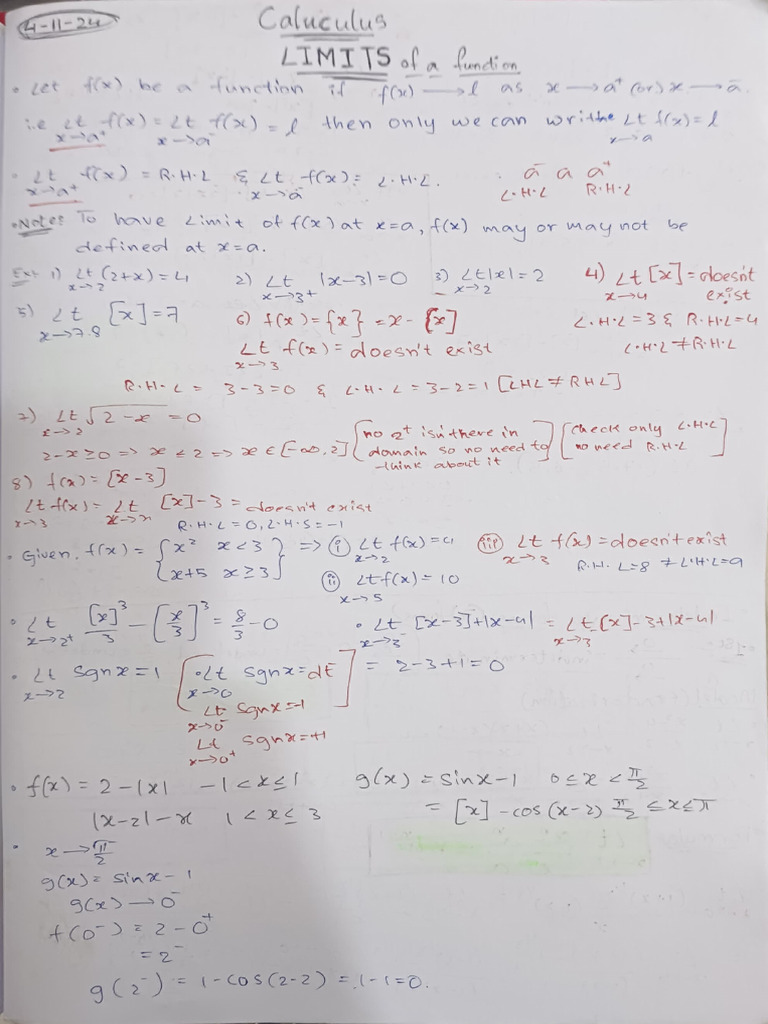 Maths Limits Starting To Differentiability Ending | PDF