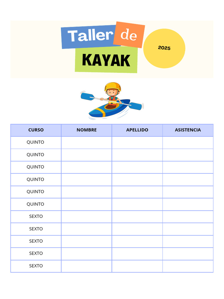 Kayak 5° y 6° | PDF