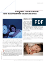 Cara Mudah Mengatasi Masalah Susah Tidur Atau Insomnia Tanpa Ubat Tidur