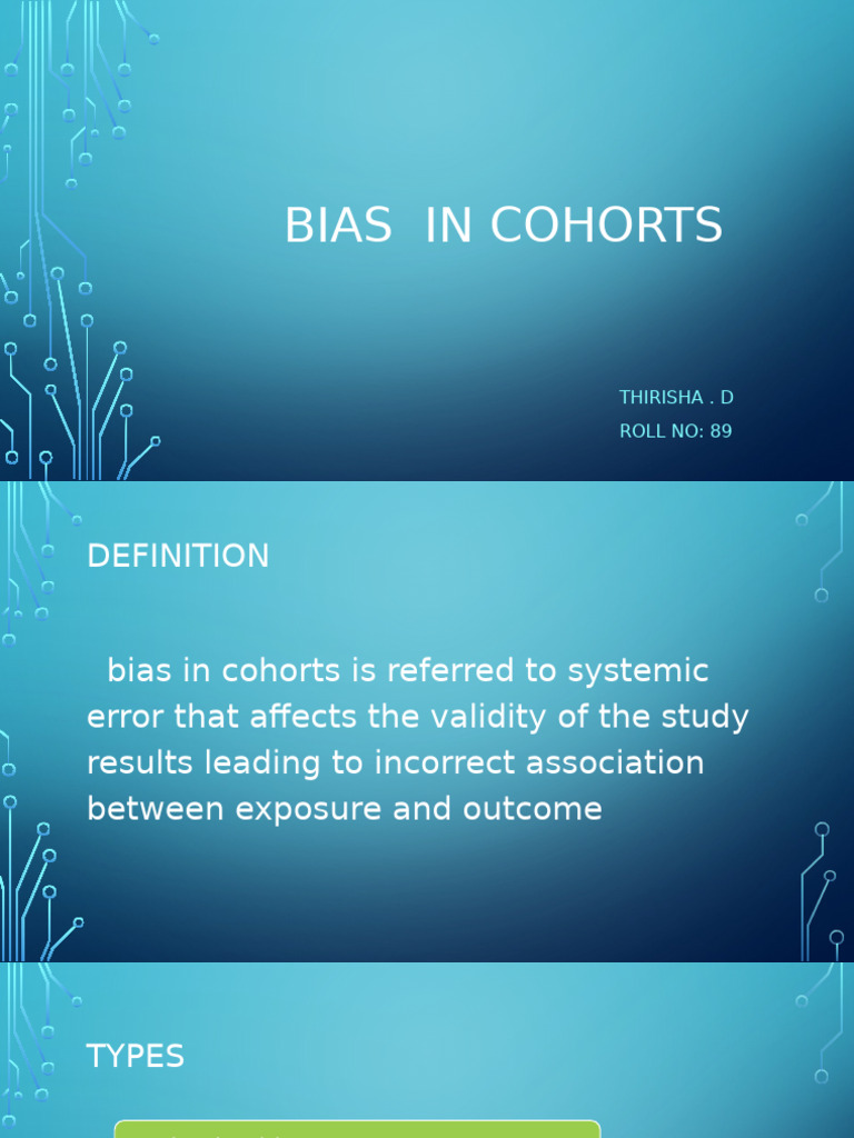 Understanding Bias in Cohort Studies | PDF