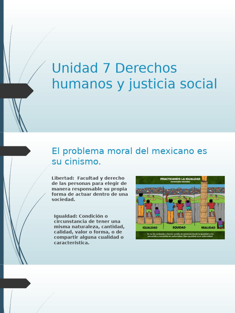 Unidad 7 Derechos Humanos y Justicia Social | PDF