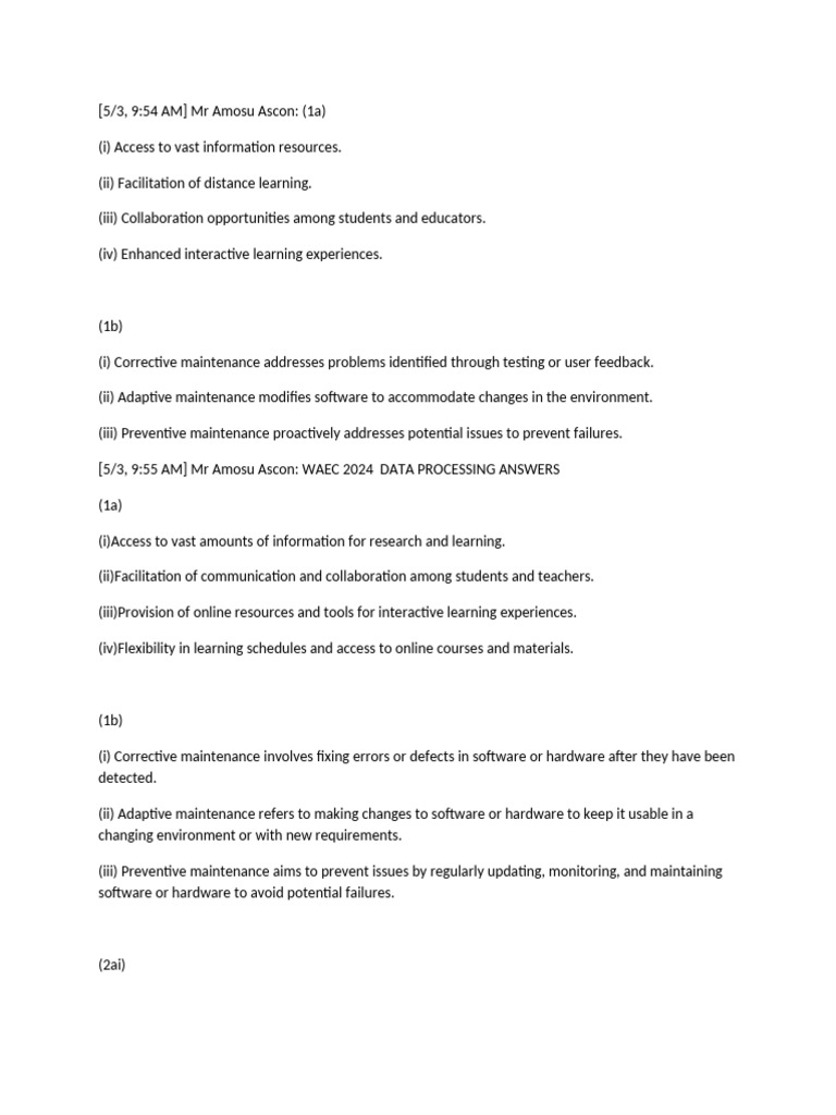 WAEC 2024 Data Processing Guide | PDF | Computer Security | Security