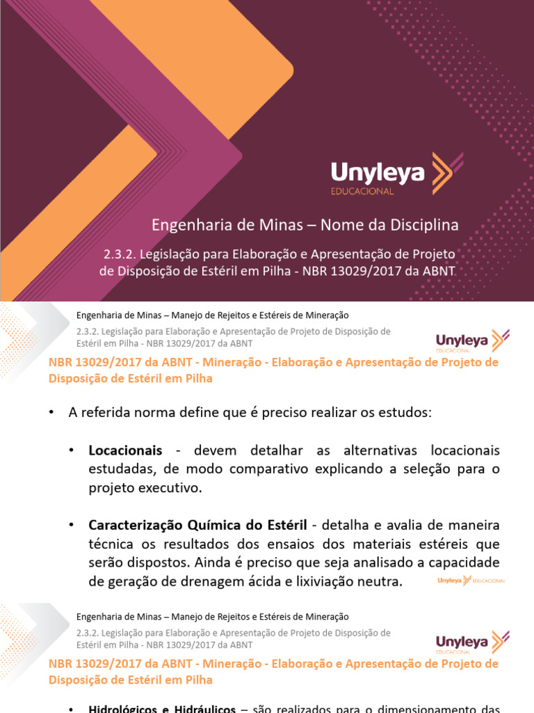 Legislação NBR 13029/2017 em Mineração | PDF | Mineração