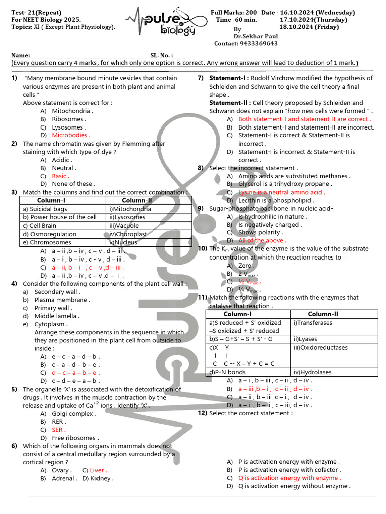 ANSWERSHEET_21(Repeat)_2025_XI(Except Plant Physiology)_16.10.2024,17.