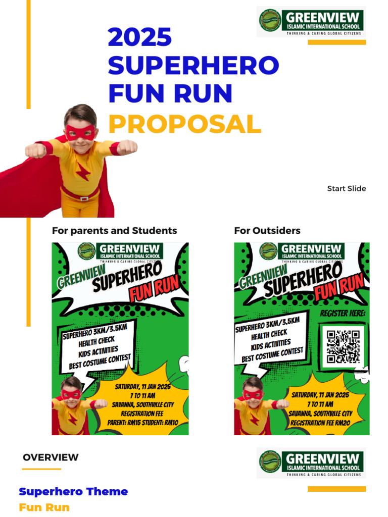 2025 Superhero Fun Run Proposal | PDF