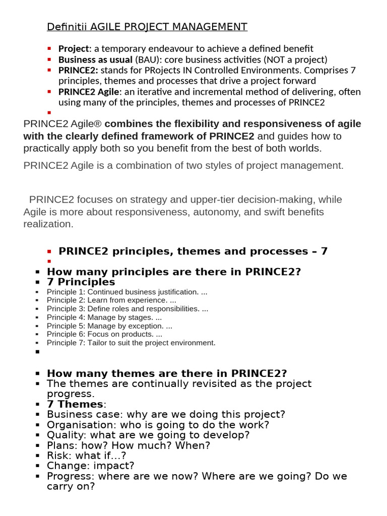 Definitii AGILE PROJECT MANAGEMENT | PDF | Agile Software Development ...