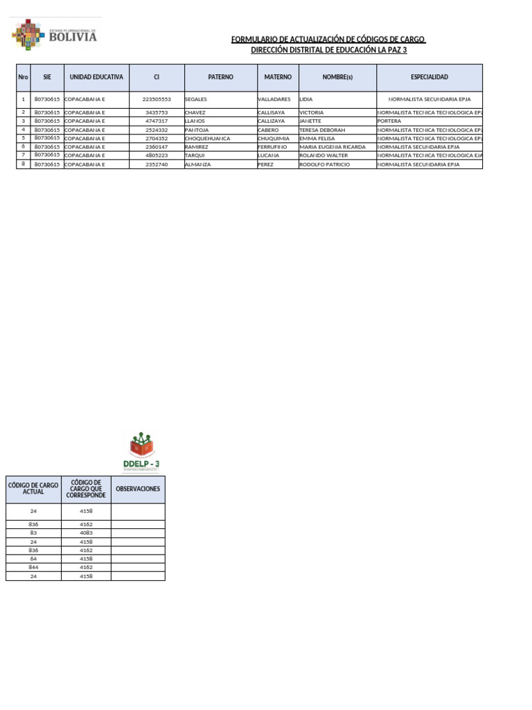 Formulario Copa e | PDF