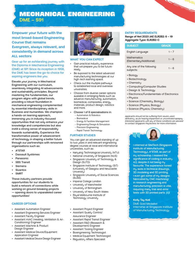 Diploma in Mechanical Engineering Overview | PDF | Engineering ...