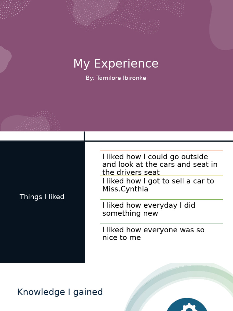 My Positive Experience at Westar | PDF
