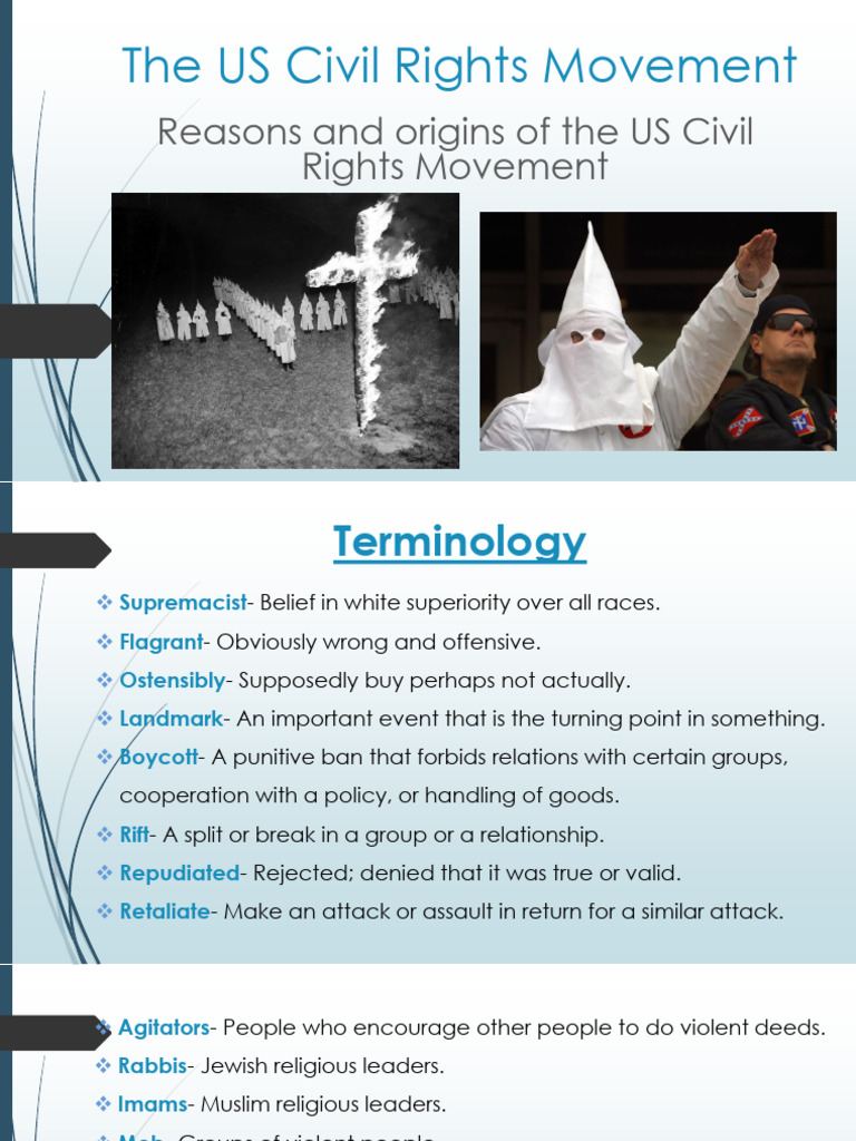 Origins of the US Civil Rights Movement | PDF | Justice | Crime & Violence