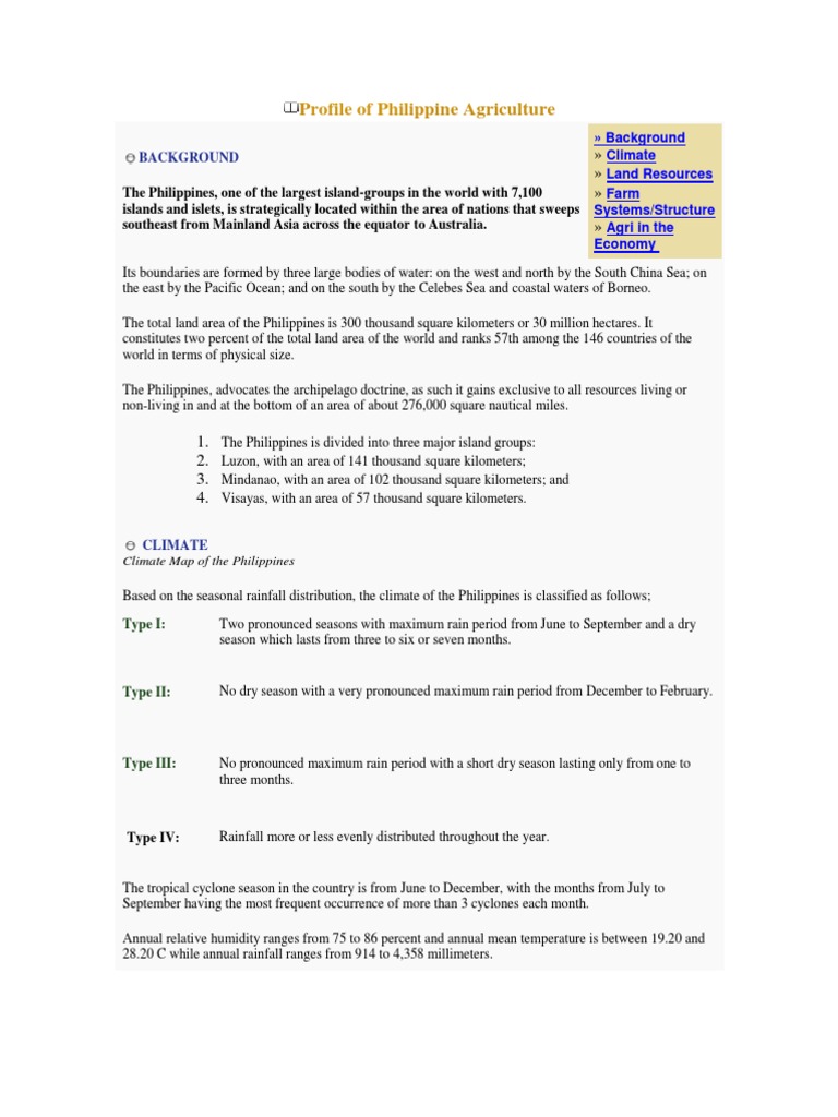 Overview of Philippine Agriculture | PDF | Farms | Agricultural Land