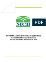 MCB Consolidated For Year Ended Dec 2011