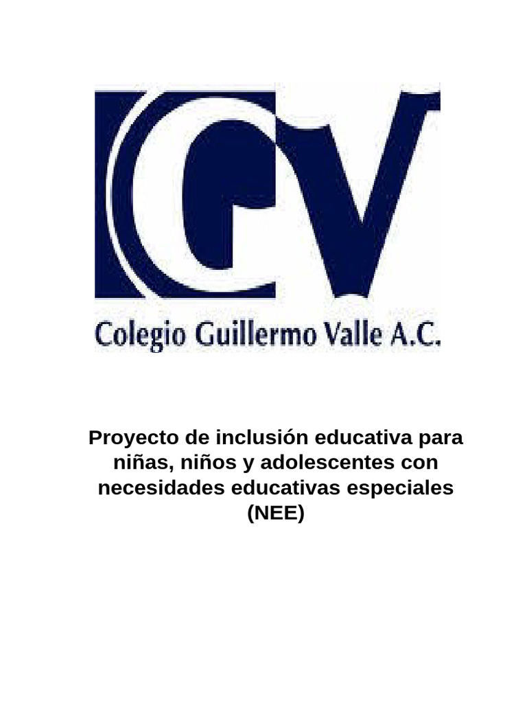 Inclusión educativa para NEE en niños | PDF | Plan de estudios ...