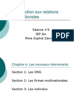 Introduction Aux Relations Internationales: Séance N°5 Iep Aix Mme Sophie Daviaud