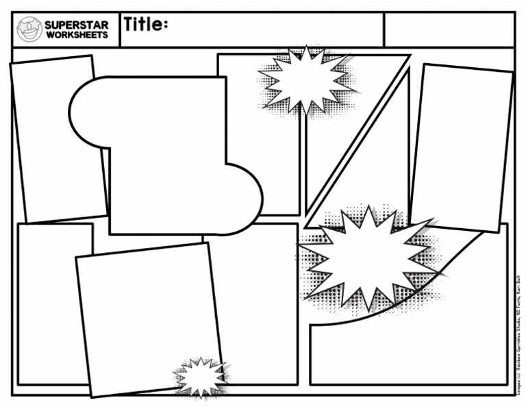 Comic Strip Template 4 | PDF