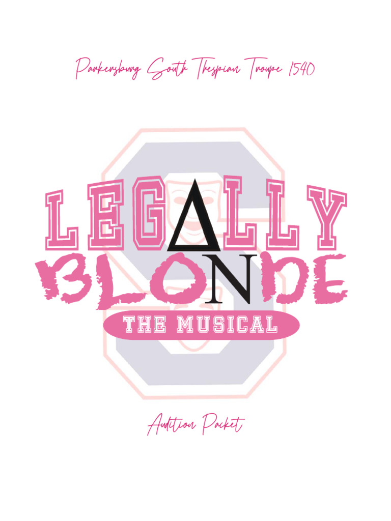 Legally Blonde Audition Pdf Performing Arts Entertainment