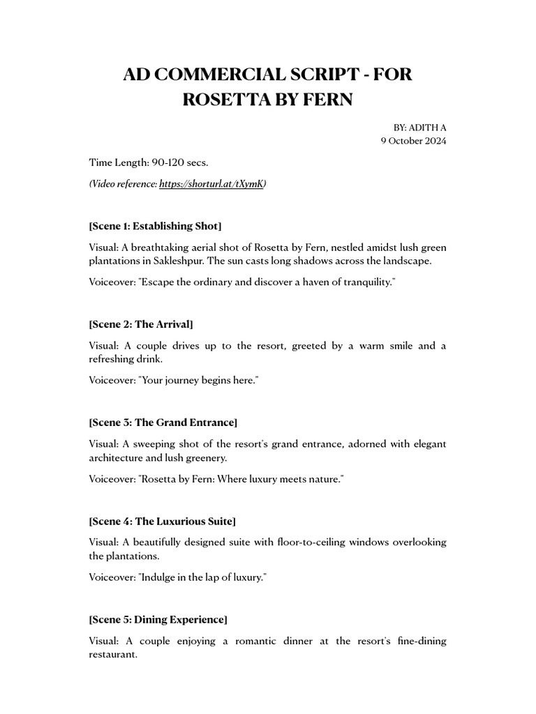 AD Script - Rosetta | PDF | Spa