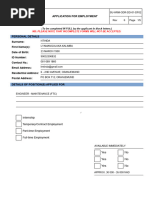 Employment Application Form | PDF | Government | Common Law