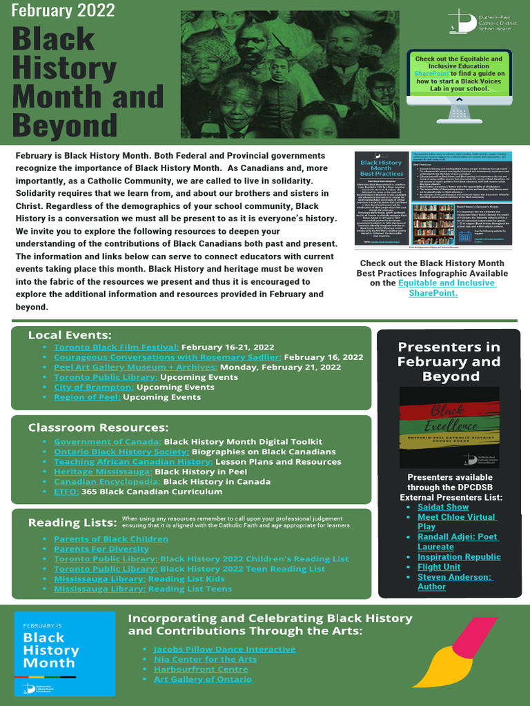 Black History Month Resources 2022 | PDF | Learning | Human Communication