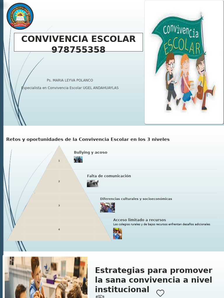 Estrategias para la Convivencia Escolar | PDF | Salón de clases ...
