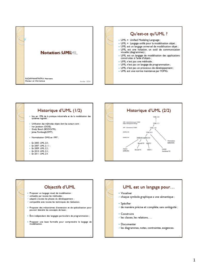 Notation UML et diagrammes associés | PDF | Langage de Modélisation ...