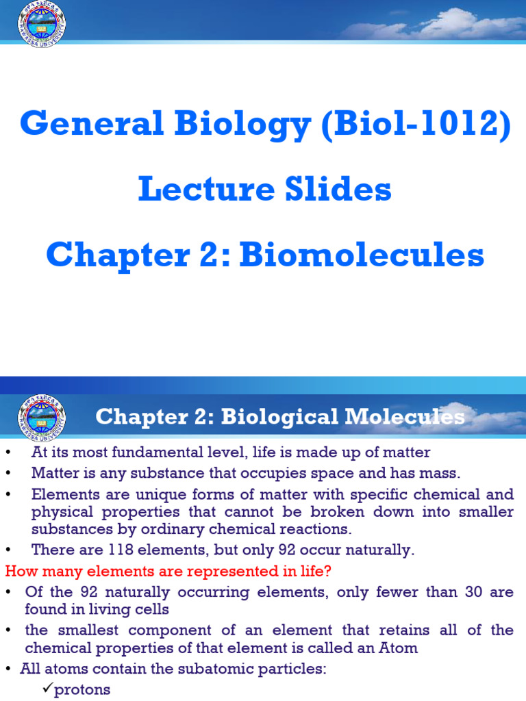 Biomolecules: Atoms to Macromolecules | PDF | Carbohydrates | Ion