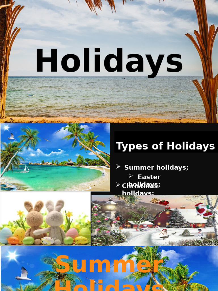 Types of Holiday Activities Guide | PDF