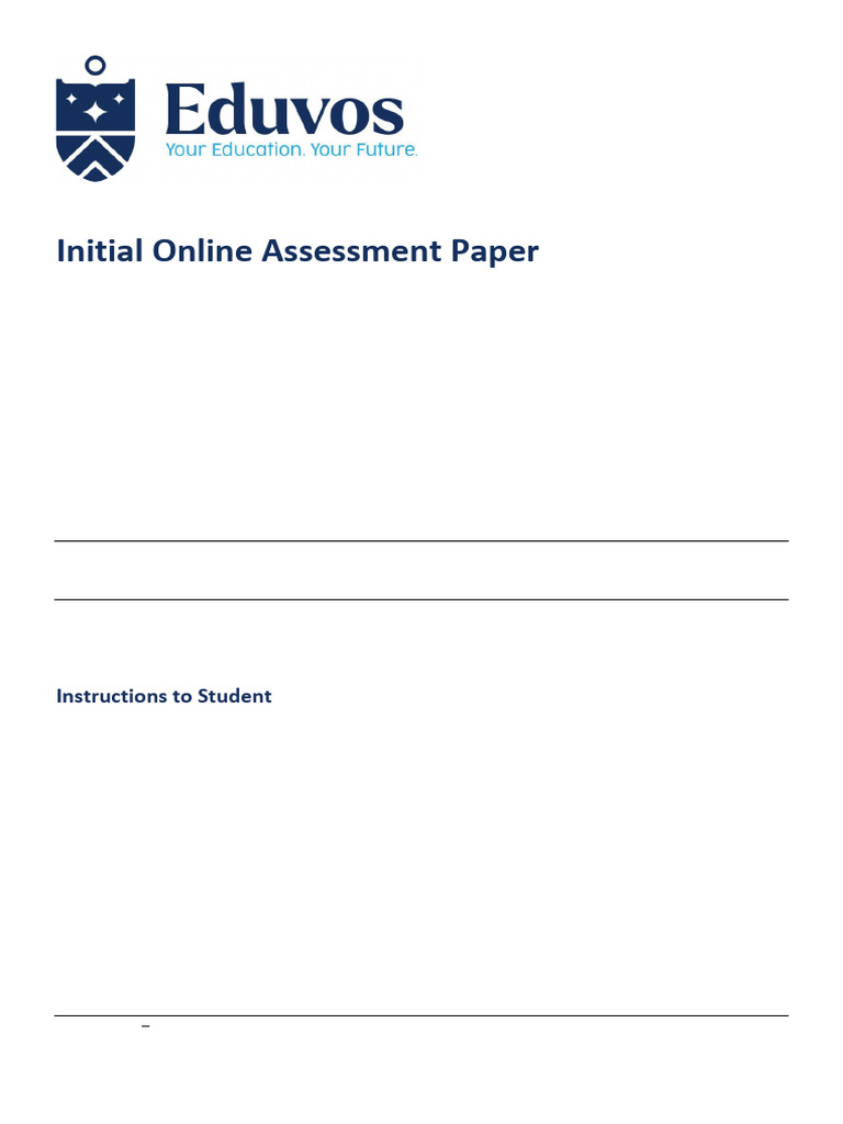 Initial Online Assessment: ITOOA3-B11 | PDF | Computing | Computer ...