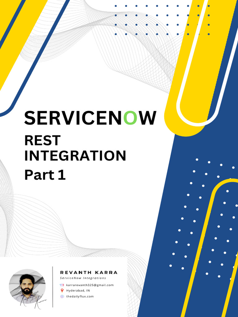 REST Integration in SERVICENOW by Revanth Karra-1 | PDF | Waiting Staff ...