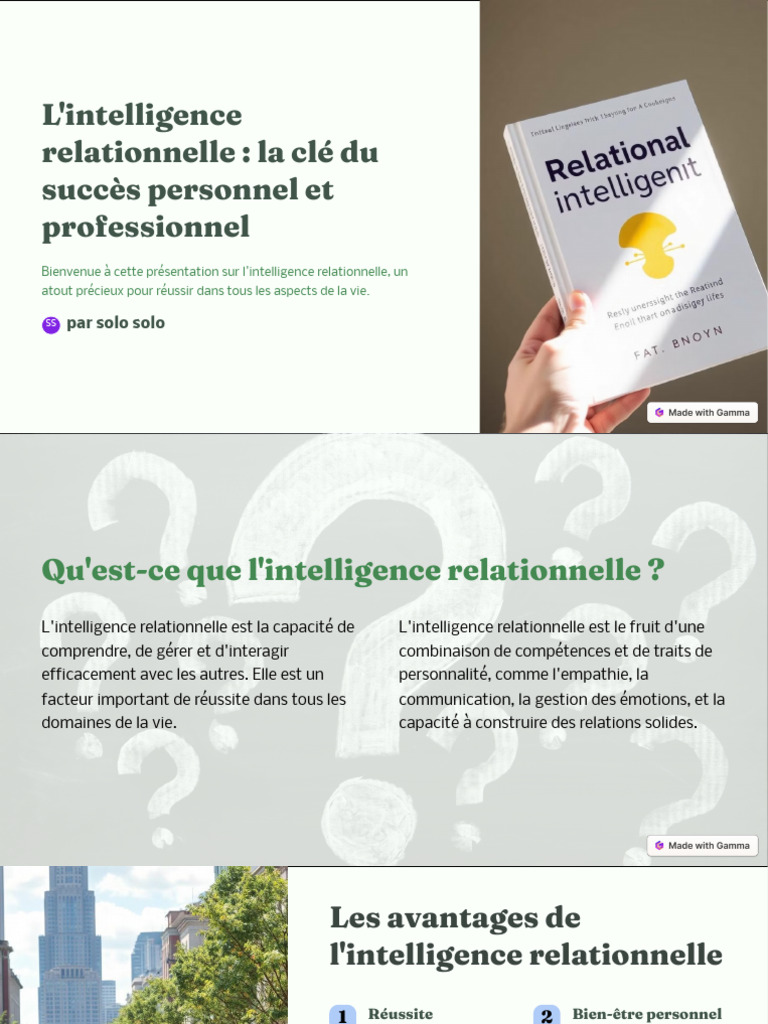 Cultiver l'intelligence relationnelle | PDF | Intelligence | Émotions