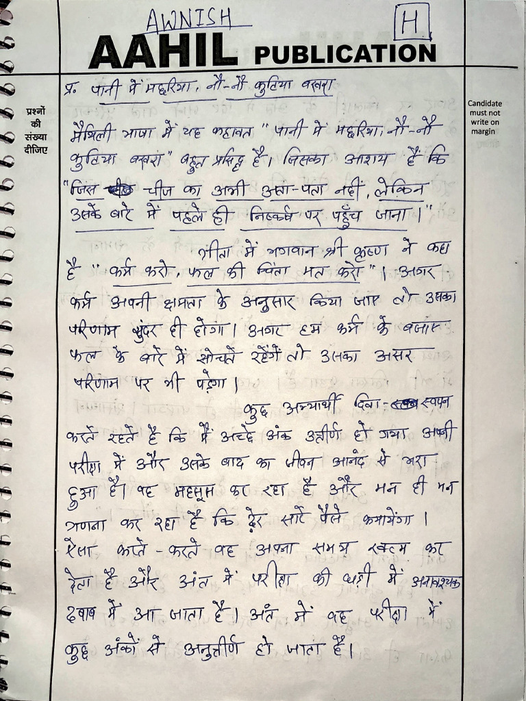 Hindi Nibandh | PDF