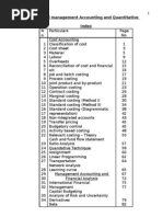 Cost and Management Accounting Notes and Formula