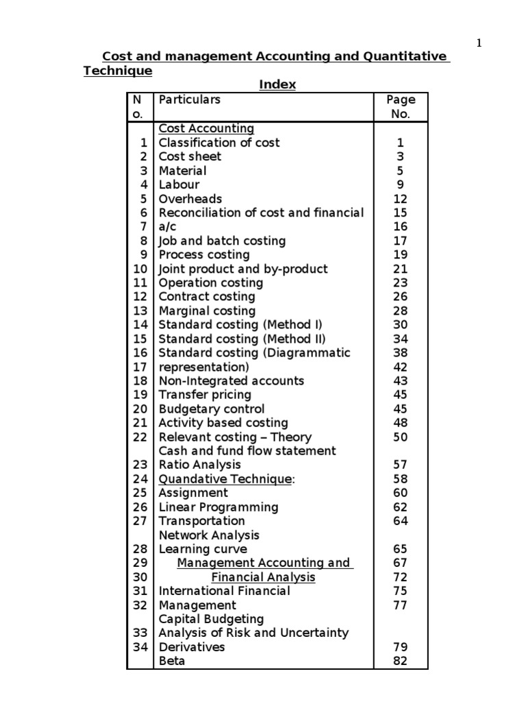 article review on cost and management accounting pdf