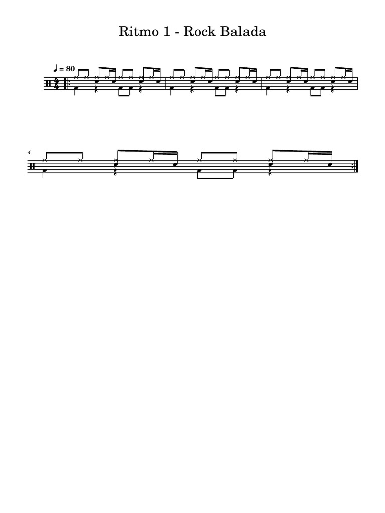 Ritmo 1 Rock Balada Pdf