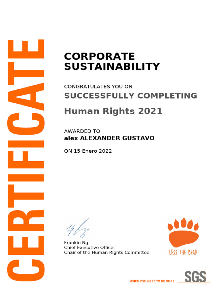 Course Certificate | PDF
