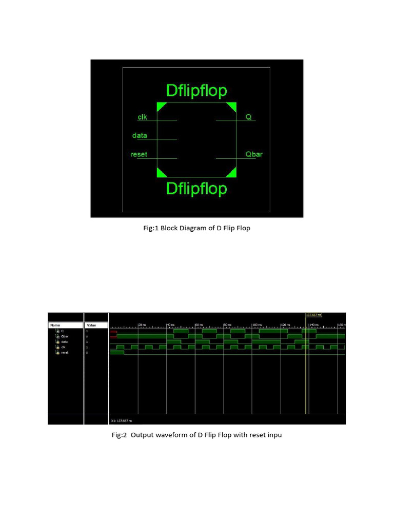D Flip Flop Block Diagram | PDF