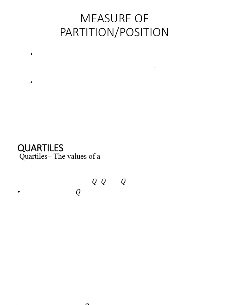 Understanding Partition Values in Statistics | PDF | Quartile | Mean