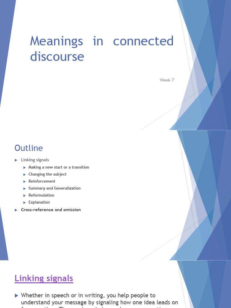 Linking Signals in Discourse Analysis | PDF | Sentence (Linguistics ...