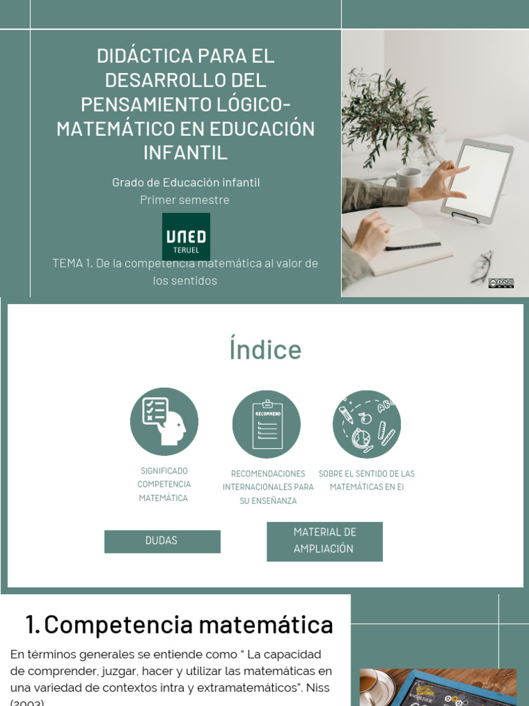 Competencias Matemáticas en Educación Infantil | PDF | Educación de la ...