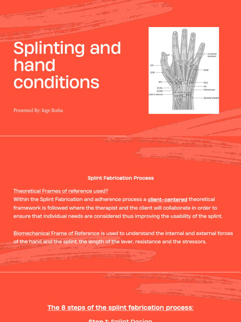 Splinting and Hand Conditions | PDF | Finger | Thumb