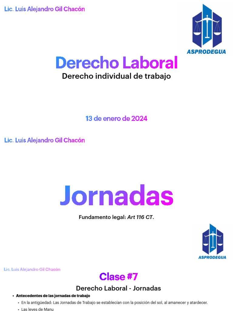 Jornadas Laborales y Descansos en Derecho | PDF | Salario | Derecho laboral
