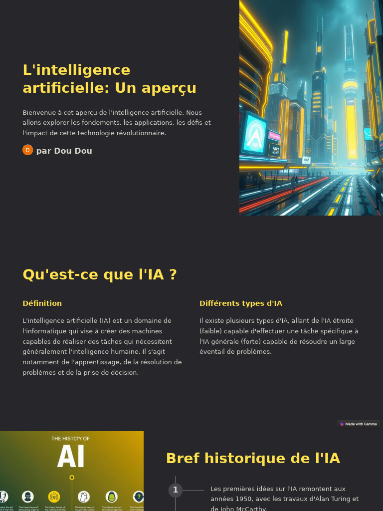 Aperçu de l'intelligence artificielle | PDF | Intelligence artificielle ...