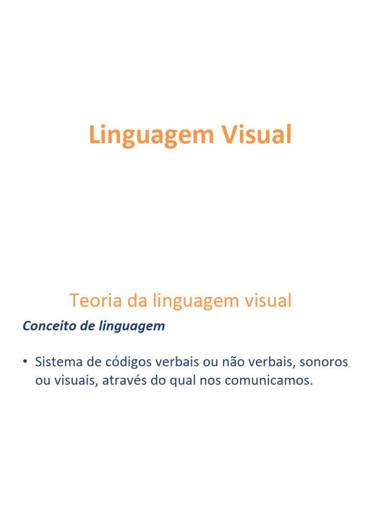 Teoria da Linguagem Visual e Comunicação | PDF