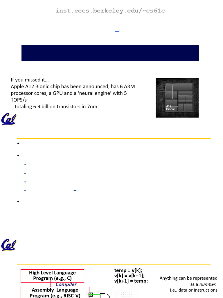2018fa CS61C L10 BN Formats | PDF | Computing | Computer Architecture