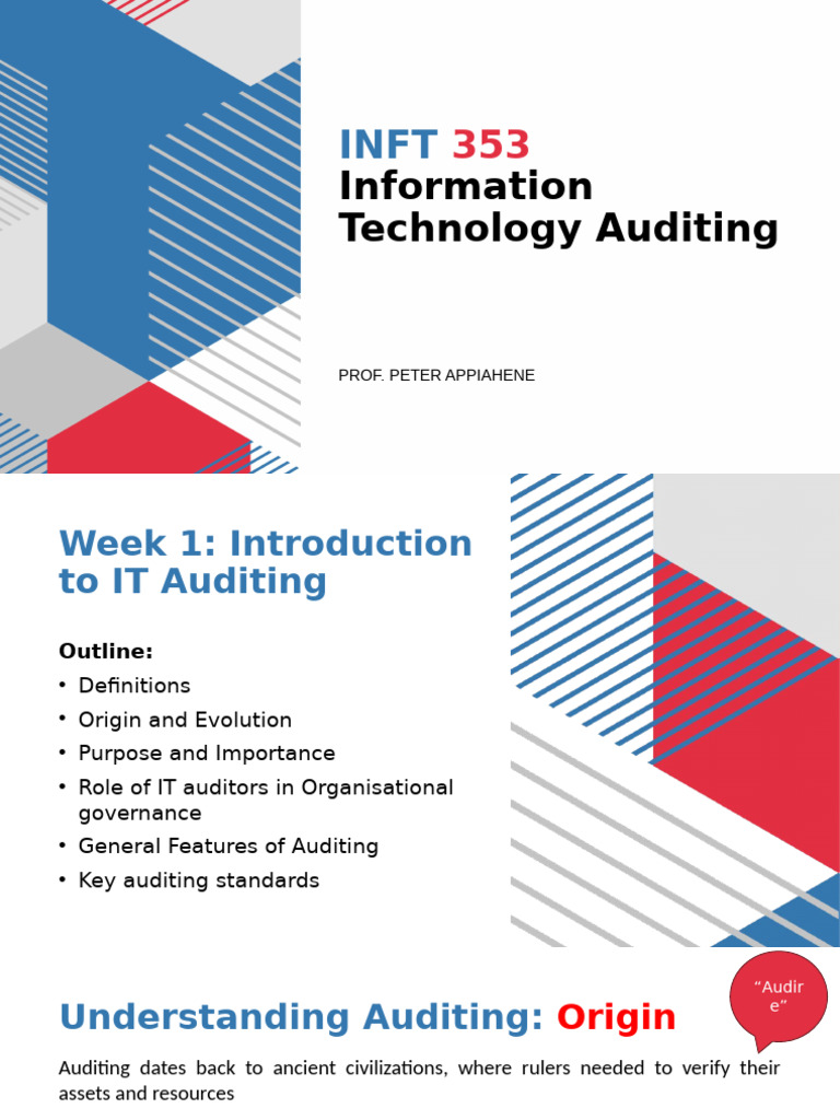 INFT 353 - IT Auditing | PDF