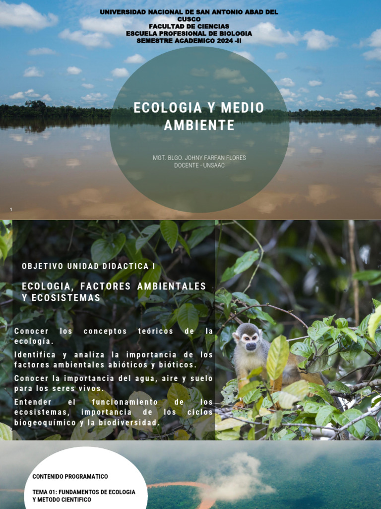 Fundamentos de la Ecología y Métodos | PDF | Ecología | Entorno natural