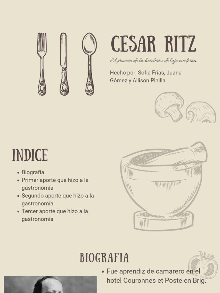 César Ritz: Innovador de la Hotelera Luxe | PDF | Hotel | Servicio de ...