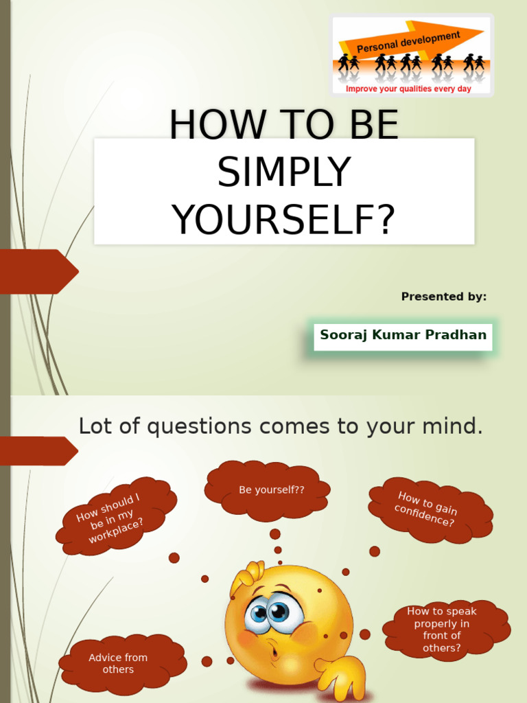 Personality Development Training Presentation | PDF