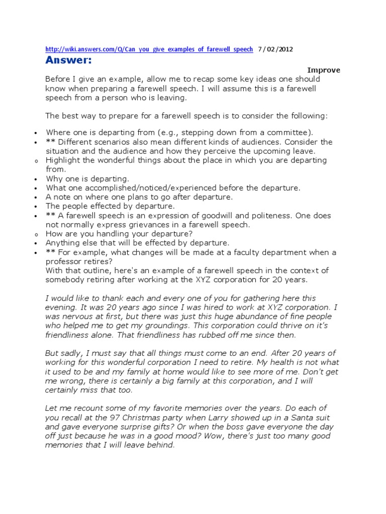 A Feelings Of Farewell Escape Analysis